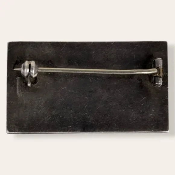 Vintage Rectangular Perfume Brooch - Picture 4 of 6